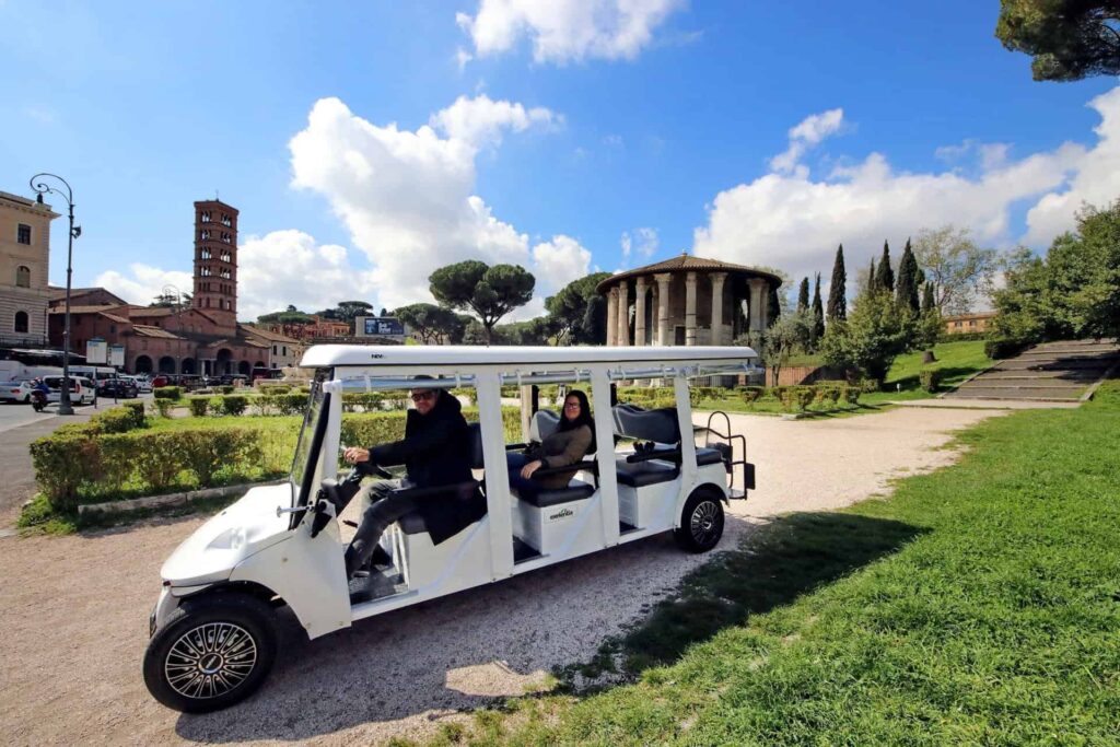 Rome Day Tour by Golf Cart from Civitavecchia ETuk Tours Rome