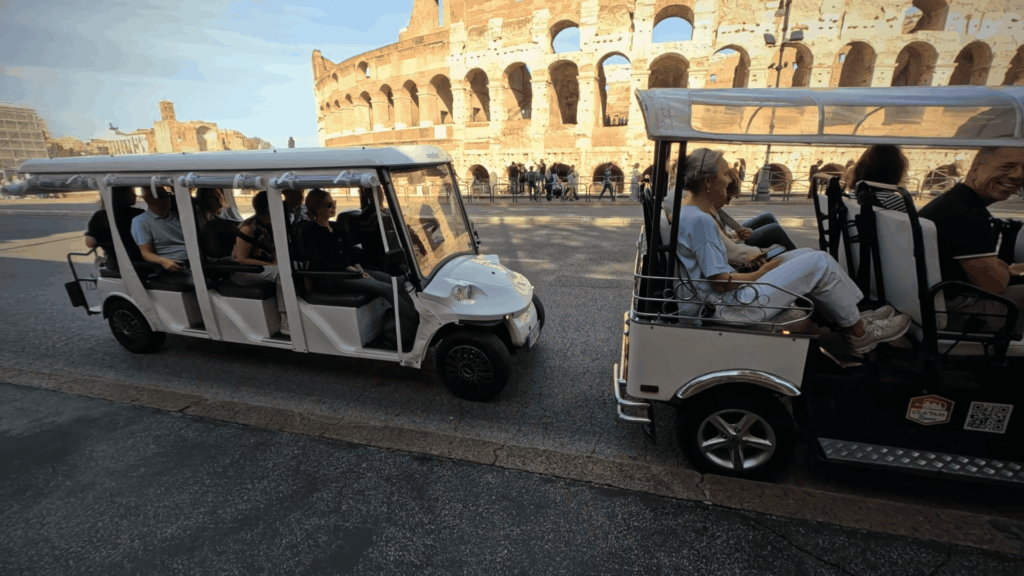 Rome Evening Tour by Golf Cart ETuk Tours Rome
