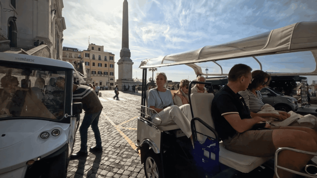 Rome Evening Tour by Golf Cart ETuk Tours Rome