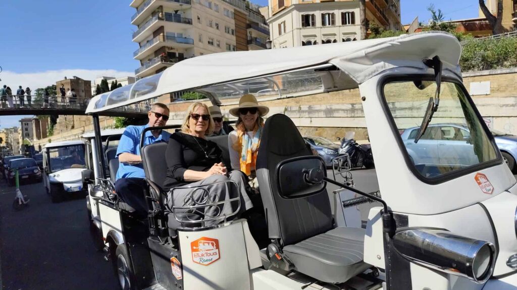 Rome Evening Tour by Golf Cart ETuk Tours Rome