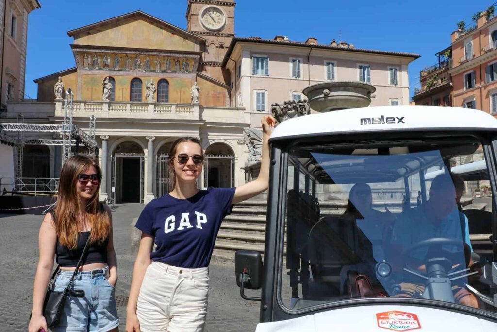 Rome Food Tour by Golf Cart ETuk Tours Rome