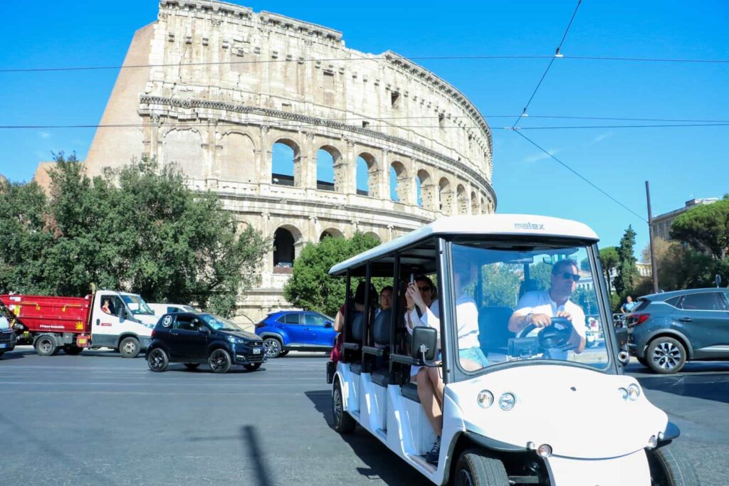 Rome Food Tour by Golf Cart ETuk Tours Rome
