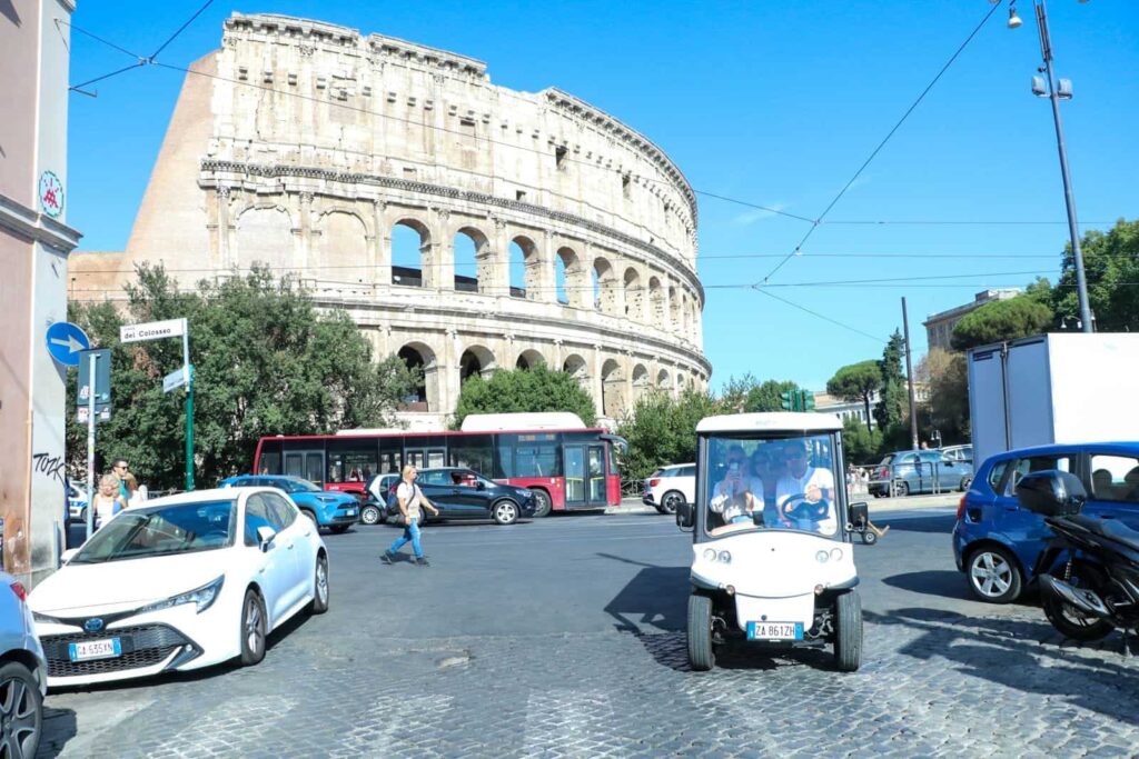 Rome Food Tour by Golf Cart ETuk Tours Rome