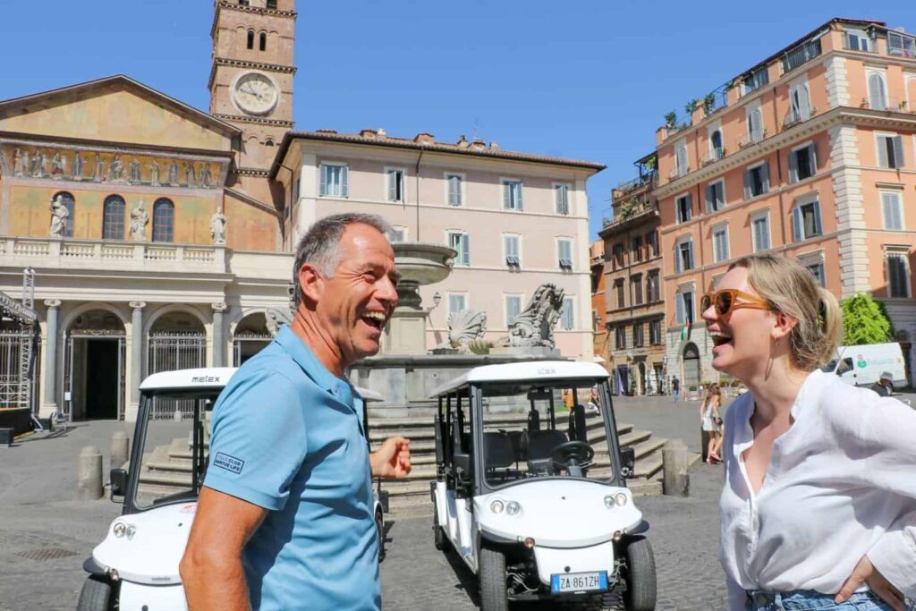 Rome Food Tour by Golf Cart ETuk Tours Rome